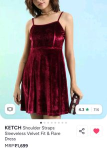 Red Velvet Fit &amp; Flare Dress ❤️