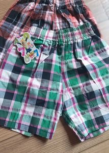 Cute combo Plaid Shorts for boys