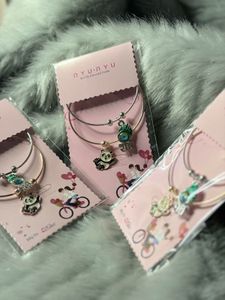 Cute Panda & Peacock Charm Bracelets (Set of 3)