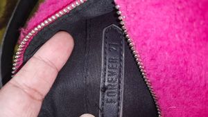 forever 21 Fuzzy Pink Clutch Bag