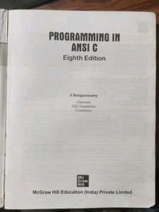 Programming in ANSI C - Eighth Edition