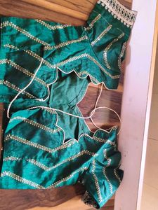 Designer Emerald Green Embroidered Blouse