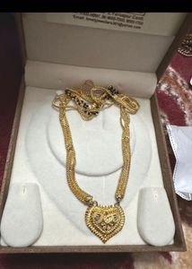 Elegant Heart Pendant Necklace Cum Mangalsutra