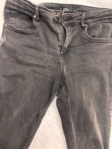 Women's Grey Skinny Mid Waist Jeans