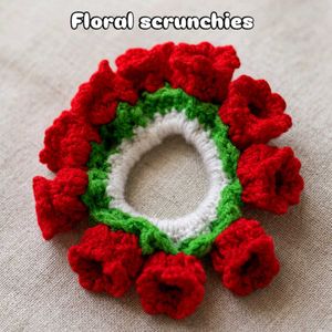🌸Handmade Floral Scrunchie✨