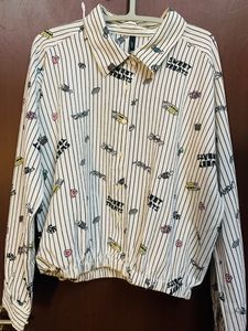 Two Cute Korean Shirts Women XL