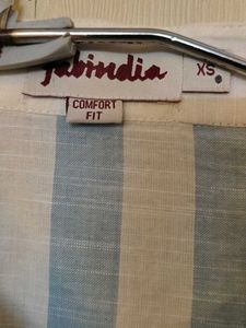Striped Blue and White Kurta