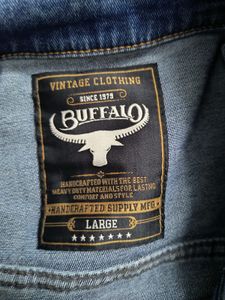 Men Blue Denim Jacket L size