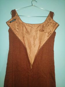 Japanese Dress Women Coffee Color