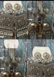 Unique Oxidised Earrings