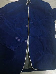 Men Coat Velvet Woolen
