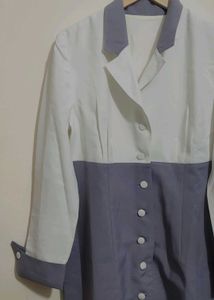 Lavender Color Button Down Dress For 36 Bust