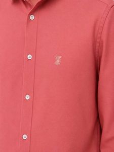 Burberry Men's Pink Button-Up Shirt