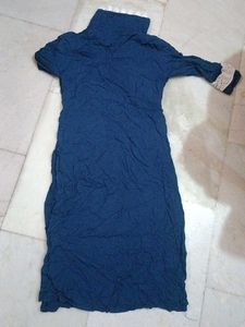 pakistani navy blue kurta set