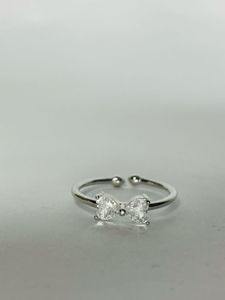 Cute Bow Diamond Ring