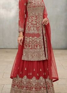 Brand New Red Heavy Lehenga