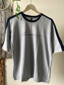 Grey Graphic Print T-Shirt