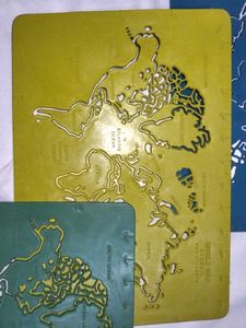 world map stencil