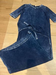 Blue Wash Fishtail Tunic Top