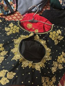 Elegant Black Embroidered Blouse