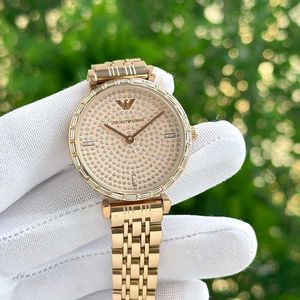 Emporio Armani Rose Gold Crystal Watch