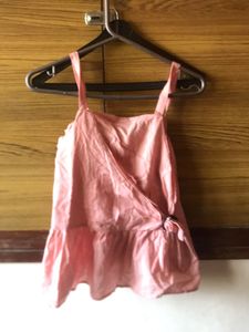 Chic Pink Ruffle Tank Top
