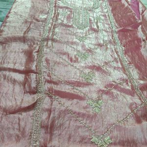 Elegant unstitched party, festive dress material,s