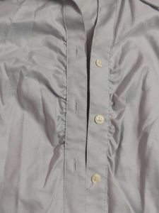 y2k Classic Blue Button-Up Shirt