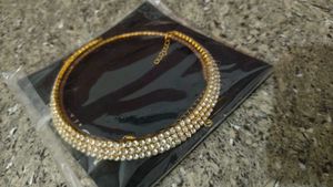 Stunning Rhinestone two Choker Necklace
