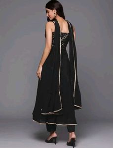 Elegant Black Sequined Gown