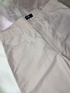 Beige Bootcut pant