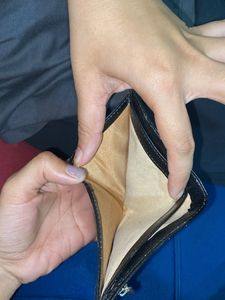 Sleek Black Leather Card Holder