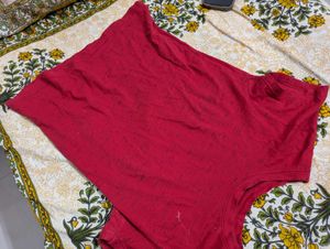 Vibrant Red T-Shirt And Shorts