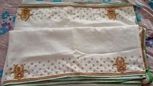 Designer Saree With Blouse, Size 38''