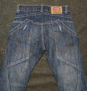 Lang Chen Y2K Archive Cyber Panel Stitching Jeans