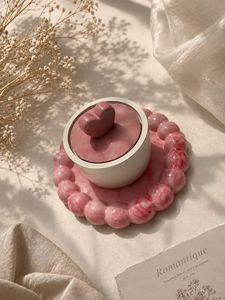 Heart Trinket jar with bubble coaster