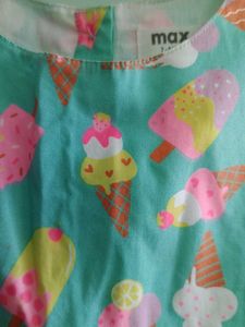 MAX Ice Cream Print Dress