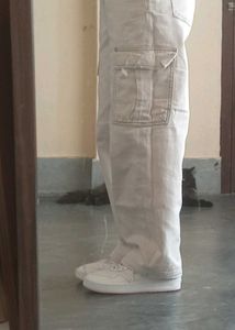 H&amp;M Beige Cargo Pants