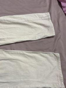 Cream Cargo Pants