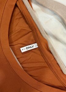 Orange Long Sleeve Top