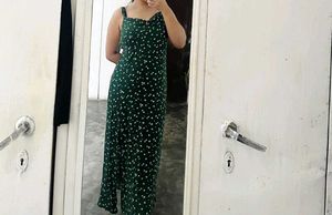 Green Floral Maxi Dress
