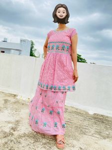 Elegant Pink Ethnic Kurta Set
