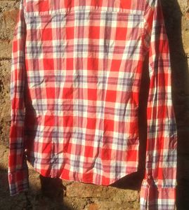 Classic Red Plaid Button-Up Shirt