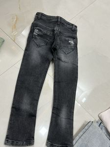 Boy's Stylish Black Denim Jeans