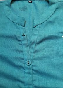 💙Teal Embroidered Kurta