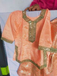Pakistani gharara suit.