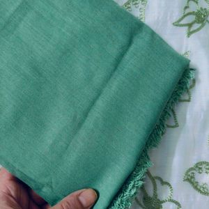 GreenUnstitched Suit Dress Material , partywear su
