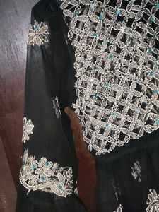 Elegant Embellished Black Kurta