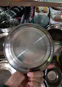 Kitchen dinnerware 🍽️ steel plates set of 6