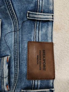 Men's Blue Washed Denim Jeans